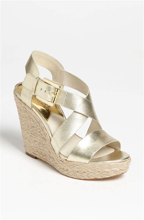 michael kors gold wedges giovanna|Best 25+ Deals for Michael Kors Giovanna Wedge Sandal.